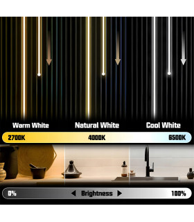Cyfrowa taśma LED COB CCT biały ciepły zimny WLED WS2811 576 LED/m 24V 5m