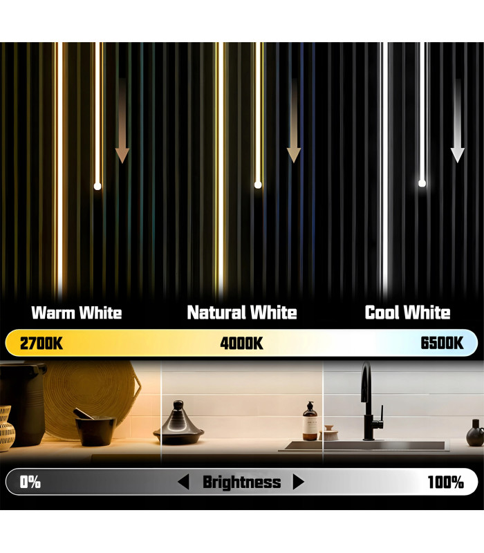 Cyfrowa taśma LED COB CCT biały ciepły zimny WLED WS2811 576 LED/m 24V 5m