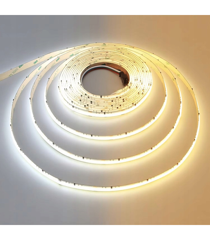 Cyfrowa taśma LED COB CCT biały ciepły zimny WLED WS2811 576 LED/m 24V 5m
