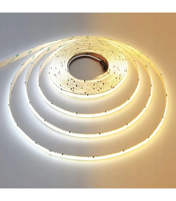 Cyfrowa taśma LED COB CCT biały ciepły zimny WLED WS2811 576 LED/m 24V 5m