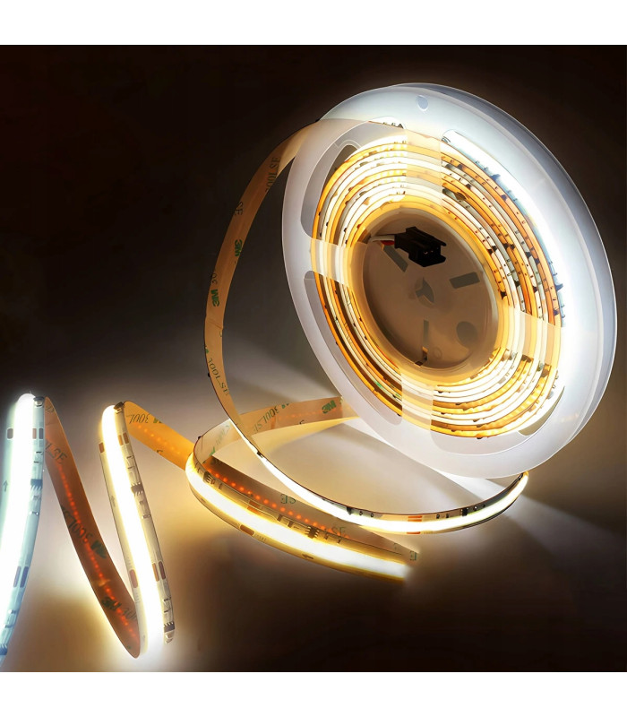 Cyfrowa taśma LED COB CCT biały ciepły zimny WLED WS2811 576 LED/m 24V 5m