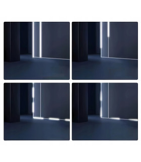 Cyfrowa taśma LED COB CCT biały ciepły zimny WLED WS2811 576 LED/m 24V 5m