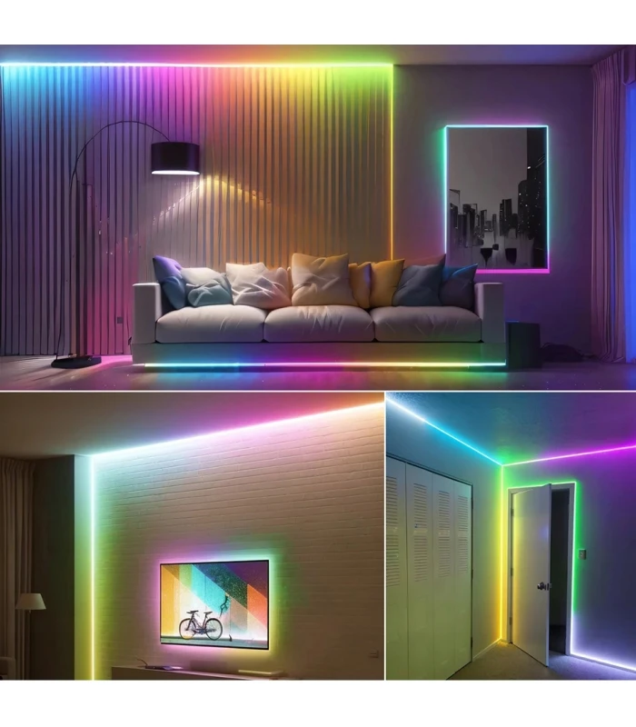 Cyfrowa taśma LED COB Magic Pixel WLED WS2811 RGBIC 720 LED/m 24V IP20 5m