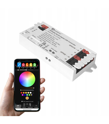 Sterownik LED WLED Magic Pixel RGBIC WiFi ESP8266 Home Assistant WS281x