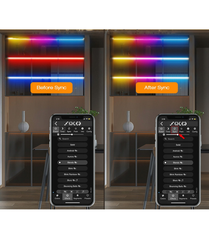 Sterownik LED WLED Magic Pixel RGBIC WiFi ESP8266 Home Assistant WS281x