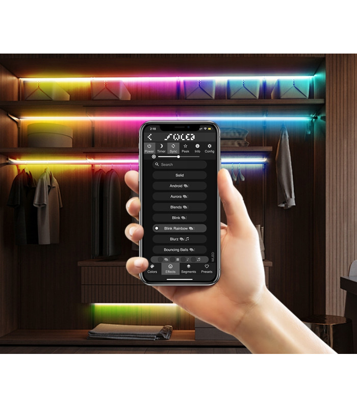 Sterownik LED WLED Magic Pixel RGBIC WiFi ESP8266 Home Assistant WS281x