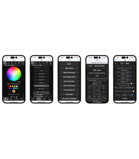 Sterownik LED WLED RGB WiFi ESP32 Home Assistant WS281x MIKROFON - 4 KANAŁY