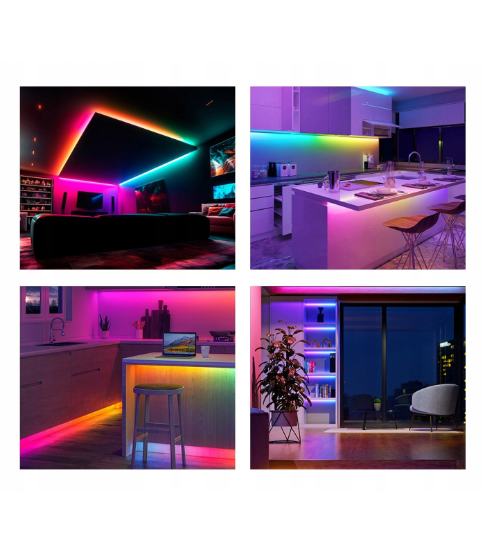 Sterownik LED WLED Magic Pixel RGBIC WiFi ESP8266 Home Assistant WS281x