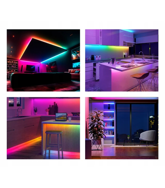 Sterownik LED WLED Magic Pixel RGBIC WiFi ESP8266 Home Assistant WS281x