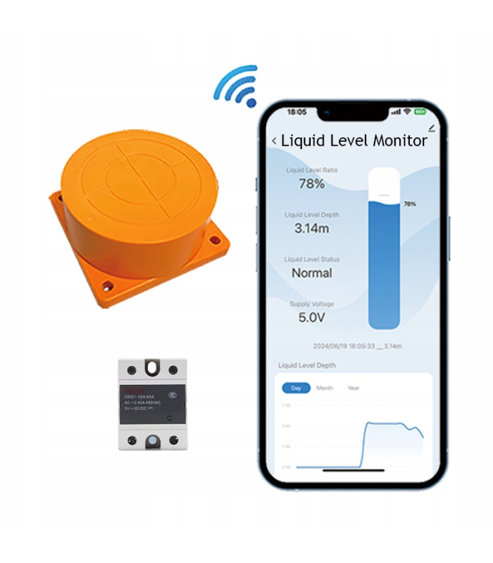 Czujnik poziomu cieczy z przekaźnikiem sterowanie pompą WiFi TUYA