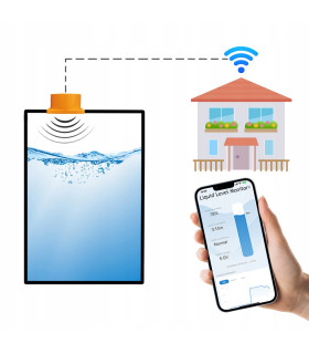 Czujnik poziomu cieczy z przekaźnikiem sterowanie pompą WiFi TUYA