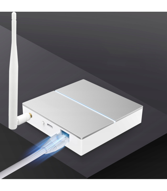 Bramka ZigBee 3.0 LAN RJ45 Mostek TUYA Smart Life gniazdo USB-C antena 3dBi