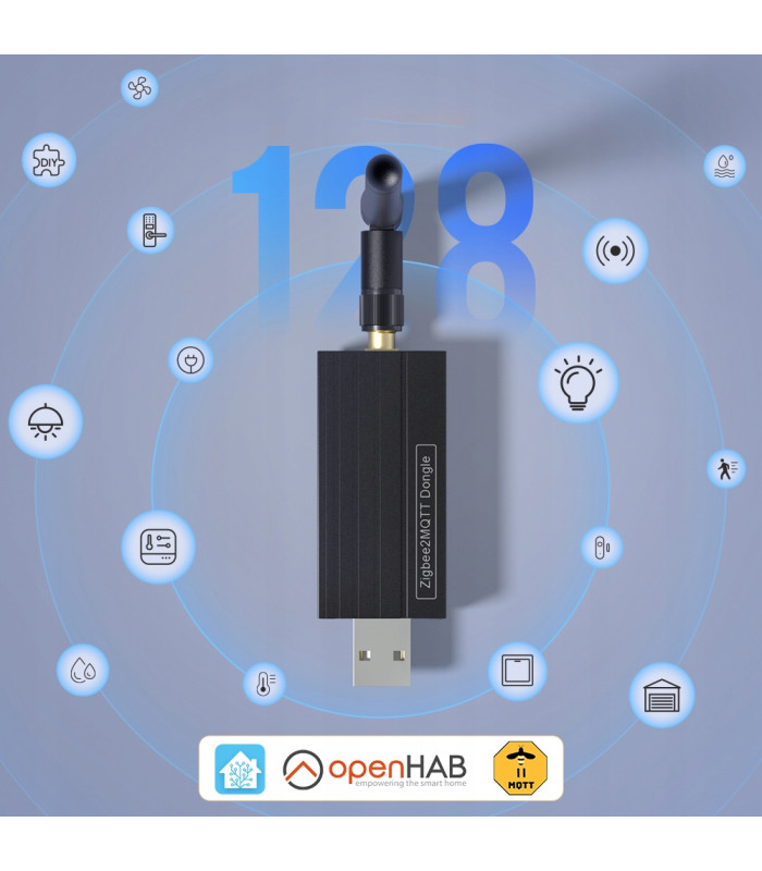 Koordynator Bramka Zigbee 3.0 USB CC2652P Antena Home Assistant ZigBee2MQTT