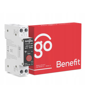 Przekaźnik WiFi 63A pomiar prądu DIN eWeLink Sonoff funkcje zabezpieczające