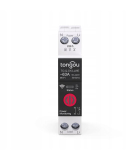 Przekaźnik WiFi 63A pomiar prądu DIN eWeLink Sonoff funkcje zabezpieczające