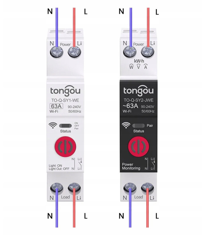 Przekaźnik WiFi 16A na szynę DIN włącznik wyłącznik ON OFF eWeLink Sonoff