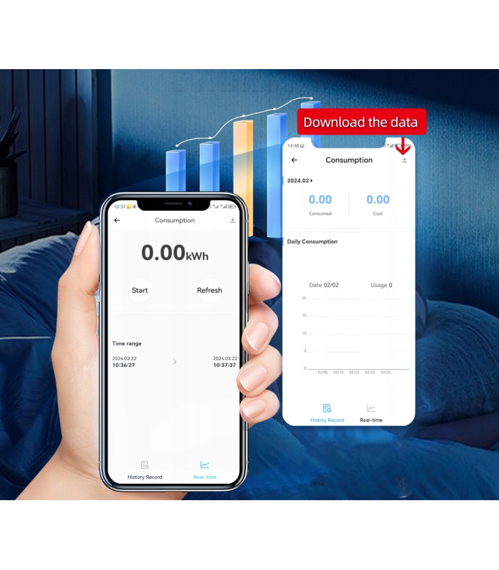Przekaźnik WiFi 63A pomiar prądu DIN eWeLink Sonoff funkcje zabezpieczające