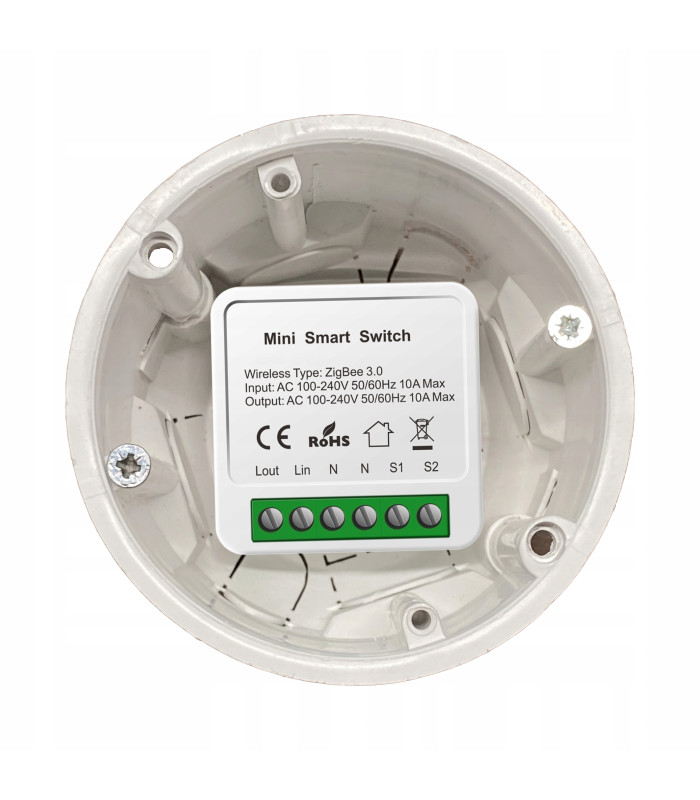 Przekaźnik ZigBee TUYA Smart Home Assistant Włącznik 10A z pomiarem prądu