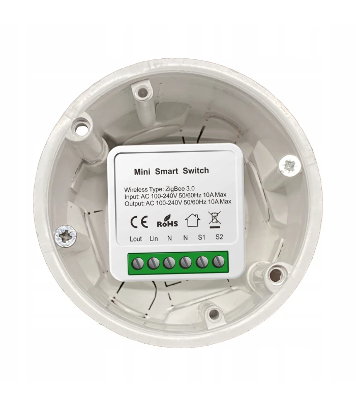 Przekaźnik ZigBee TUYA Smart Home Assistant Włącznik 10A z pomiarem prądu