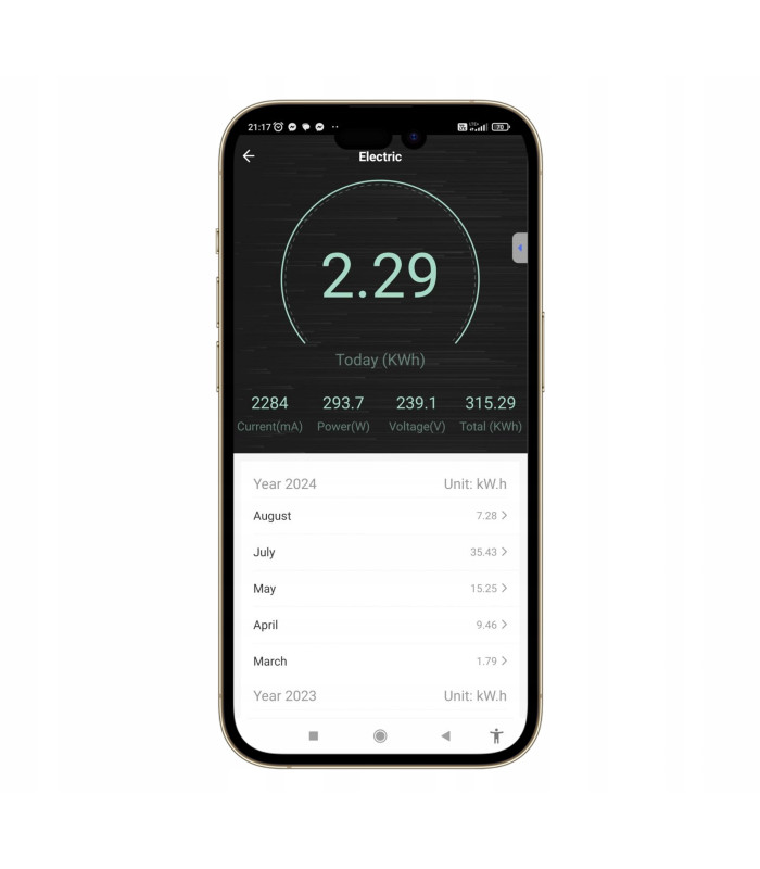 Przekaźnik ZigBee TUYA Smart Home Assistant Włącznik 10A z pomiarem prądu