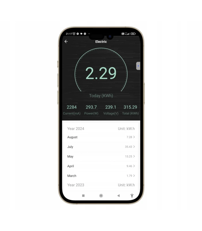 Przekaźnik ZigBee TUYA Smart Home Assistant Włącznik 10A z pomiarem prądu