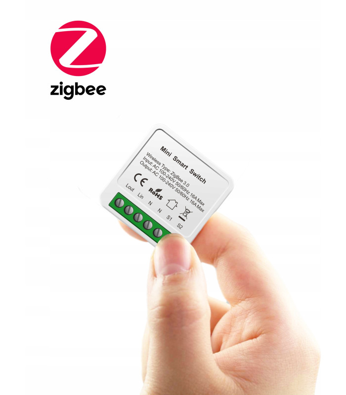 Przekaźnik ZigBee TUYA Smart Home Assistant Włącznik 10A z pomiarem prądu