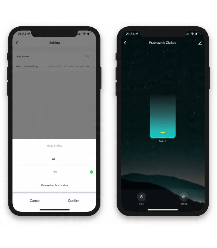 Przekaźnik WiFi TUYA Smart Life Gniazdko Włącznik 10A POMIAR prądu energii