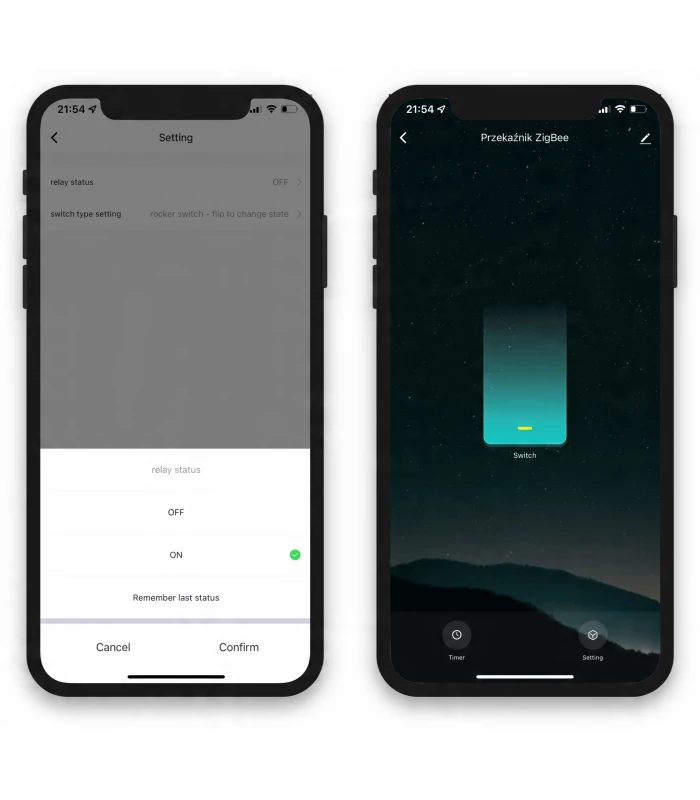 Przekaźnik WiFi TUYA Smart Life Gniazdko Włącznik 10A POMIAR prądu energii