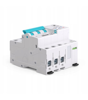 Bezpiecznik nadprądowy 3-fazowy 3P C63 przekaźnik WiFi TUYA pomiar prądu