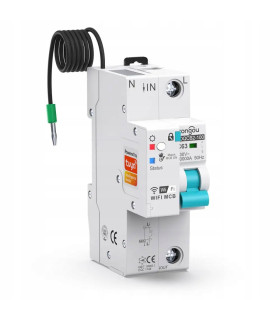 Inteligentny bezpiecznik nadprądowy C63 przekaźnik WiFi TUYA pomiar prądu