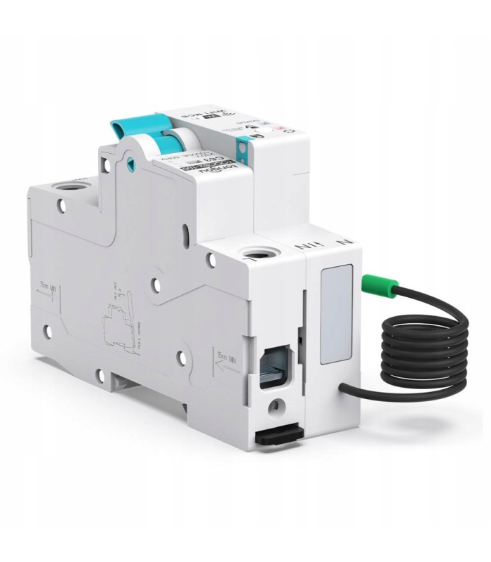 Inteligentny bezpiecznik nadprądowy C63 przekaźnik WiFi TUYA pomiar prądu