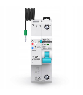 Inteligentny bezpiecznik nadprądowy C63 przekaźnik WiFi TUYA pomiar prądu