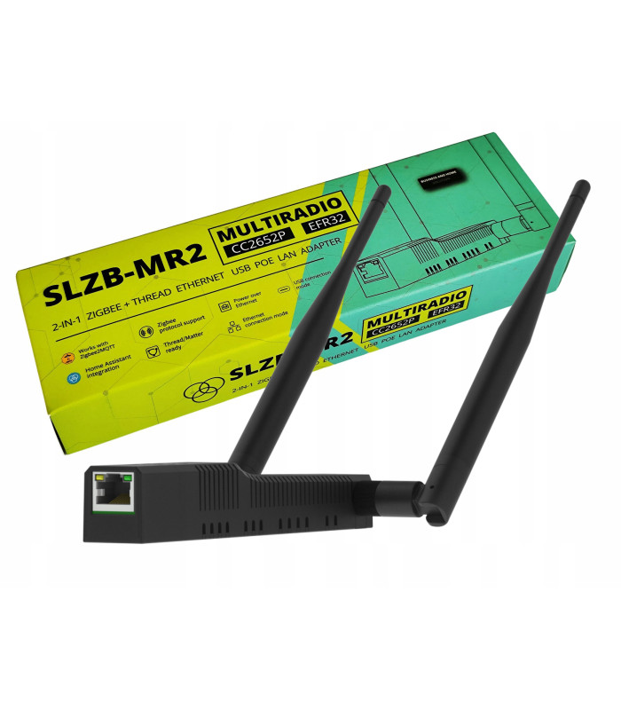 Adapter SLZB-MR2 ZigBee Thread Matter ESP32 CC2652P EFR32MG21 PoE WiFi LAN