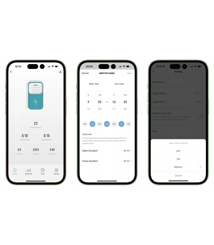 Przekaźnik ZigBee 63A pomiar prądu bezpiecznik TUYA Smart Home Assistant