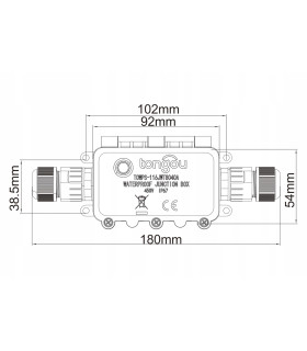Przekaźnik WiFi 16A WODOODPORNY puszka IP67 TUYA Smart Life pomiar prądu