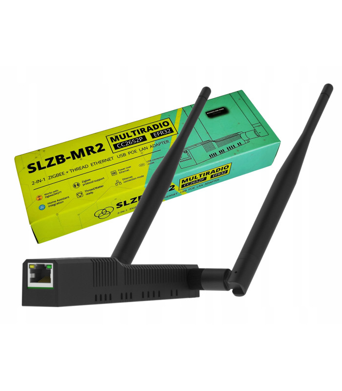 Adapter SLZB-MR2 ZigBee Thread Matter ESP32 CC2652P EFR32MG21 PoE WiFi LAN