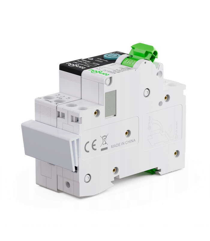 Przekaźnik WiFi 16A z pomiarem prądu i bezpiecznik B16 TUYA Smart Life