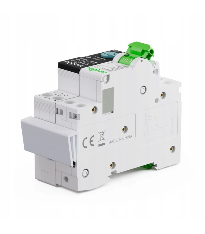 Przekaźnik WiFi 16A z pomiarem prądu i bezpiecznik B16 TUYA Smart Life