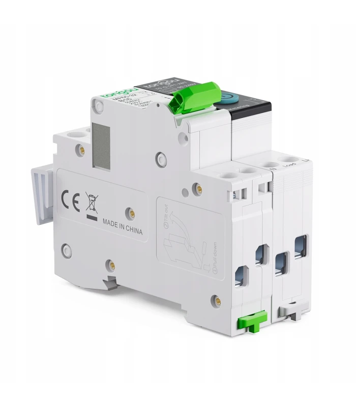 Przekaźnik WiFi 16A z pomiarem prądu i bezpiecznik B16 TUYA Smart Life