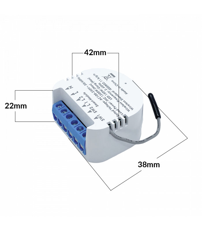 TUYA WiFi Włącznik Gniazdko Przekaźnik do puszki