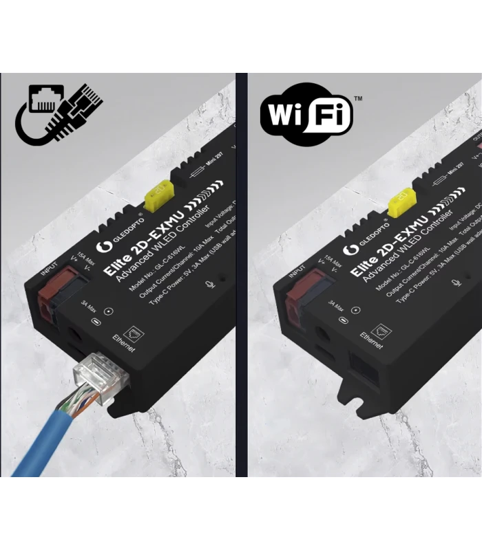 Sterownik WLED WiFi ESP32 Ethernet RJ45 PWM Pixel LED WS281x MQTT