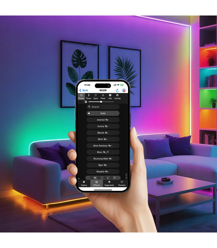 Sterownik WLED WiFi ESP32 Ethernet RJ45 PWM Pixel LED WS281x MQTT