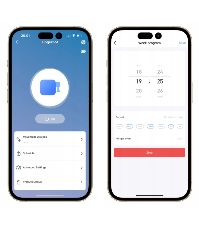 Fingerbot ZigBee TUYA Smart Life Robot Przycisk Włącznik Przełącznik Switch