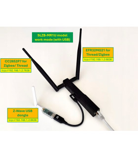 Adapter SLZB-MR1U ZigBee Thread CC2652P EFR32MG21 PoE USB WiFi ESP32 LAN