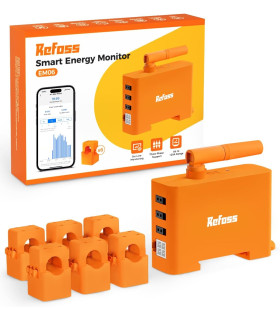 Licznik energii prądu WiFi Home Assistant MQTT Solar PV 6x przekładnik 120A