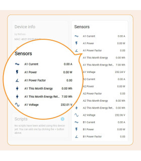 Licznik energii prądu WiFi Home Assistant MQTT Solar PV 6x przekładnik 120A