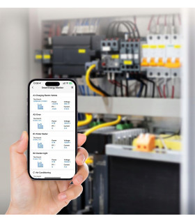 Licznik energii prądu WiFi Home Assistant MQTT Solar PV 6x przekładnik 120A