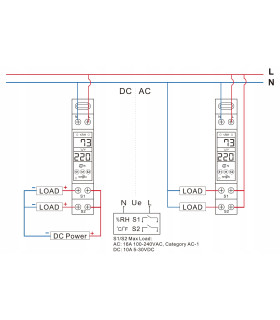 Dwukanałowy przekaźnik AC DC REGULATOR temperatury wilgotności WiFi TUYA