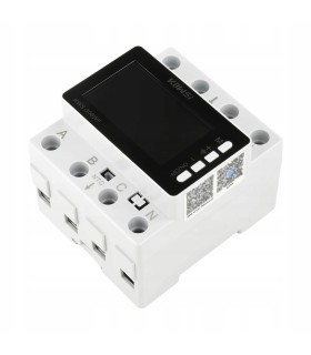 Trójfazowy Licznik Energii Prądu Watomierz WiFi TUYA przekaźnik 80A LCD DIN