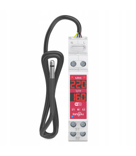 Dwukanałowy przekaźnik AC DC REGULATOR temperatury wilgotności WiFi TUYA